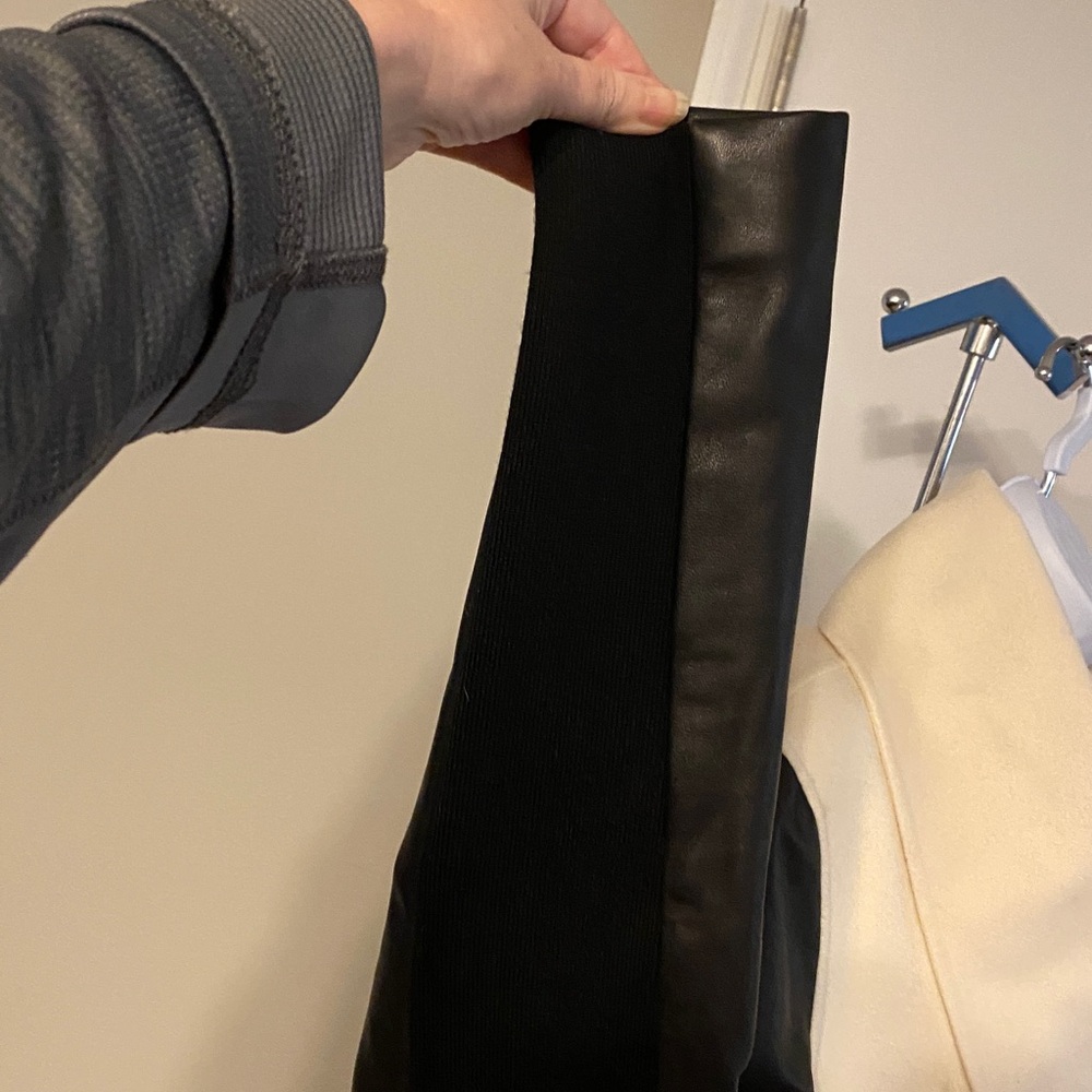 Mackage Wool Coat with Lambskin Sleeves - Picture 4 of 11
